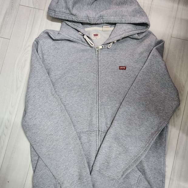 리바이스 후드집업 그레이