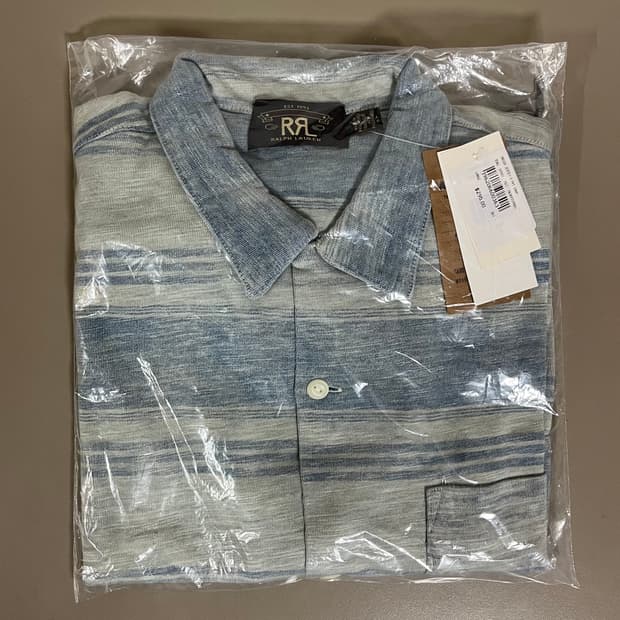RRL 인디고 캠프셔츠