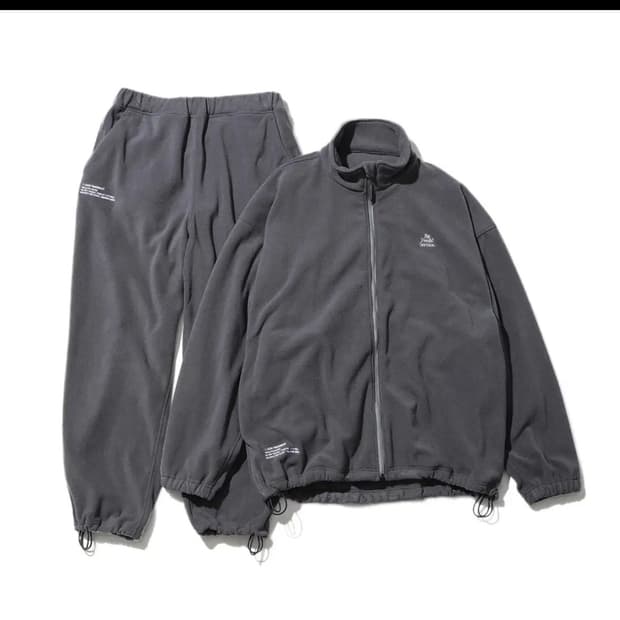 [M] 프레시서비스 플리스 트랙수트 셋업 그레이