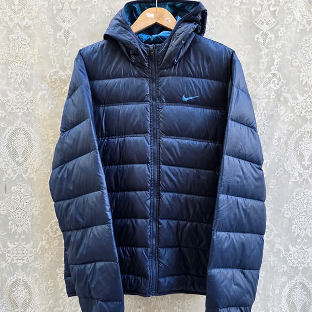 올드 나이키 후드 경량패딩