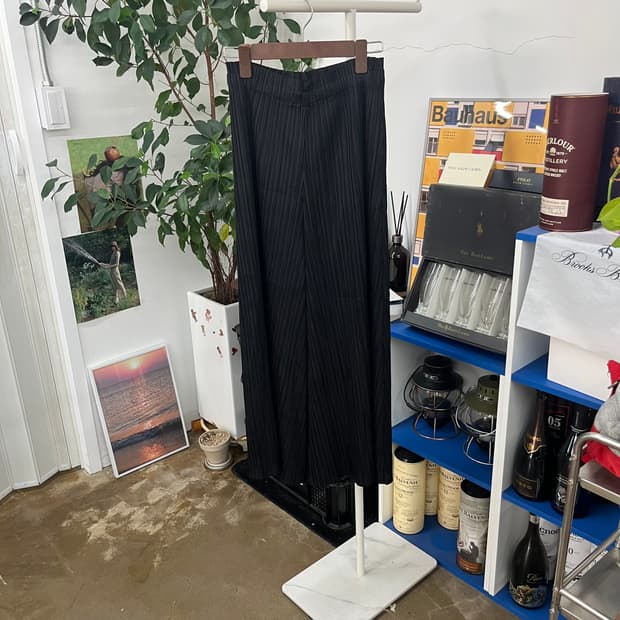 이세이미야케 와이드 플리츠 팬츠 F