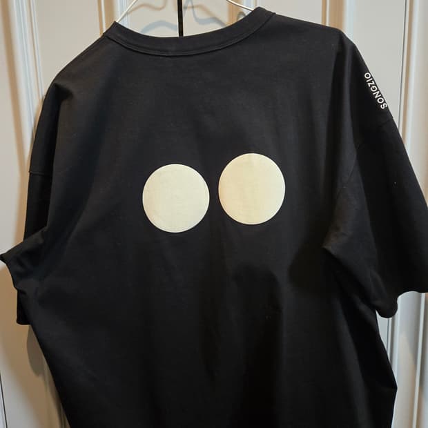 송지오 옴므 블랙 반팔 티셔츠