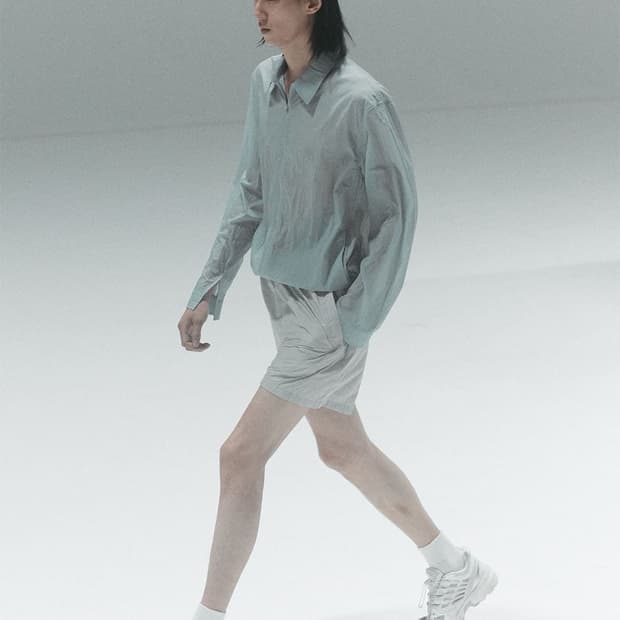 [M] 아모멘토 시어 집업 셔츠 그레이