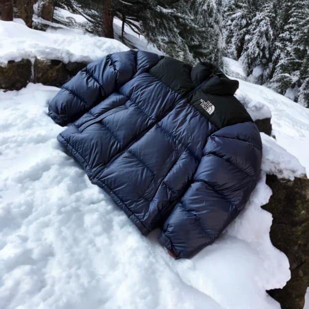 노스페이스 눕시 온볼 패딩 네이비/블랙 온볼