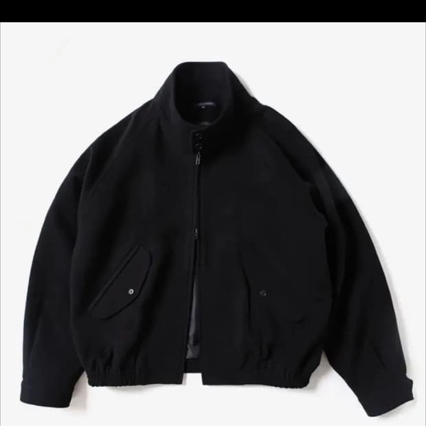 토마스모어 울 해링턴 자켓 블랙 L