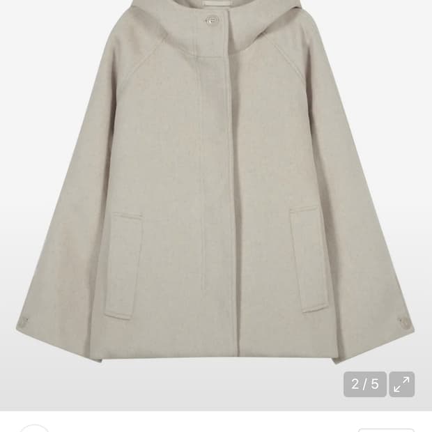 타입서비스 Hooded Half Coat [Oatmeal]