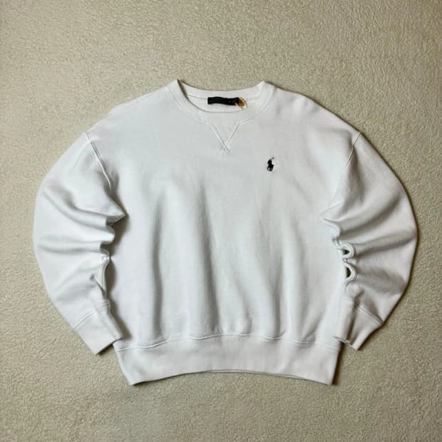 폴로 랄프로렌 우먼스 로고 큐알 맨투맨 PN6352