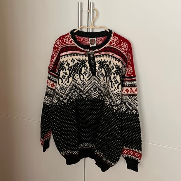 vintage nordic knit (착용컷)