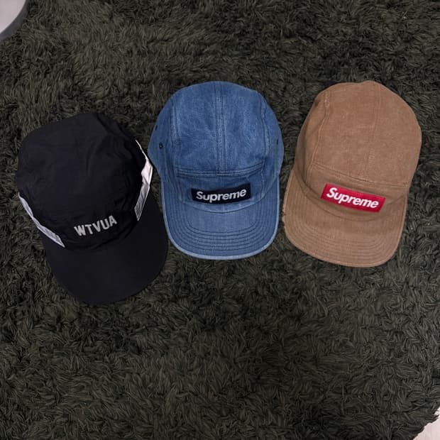 슈프림 & WTAPS 캠프캡 모자 3종