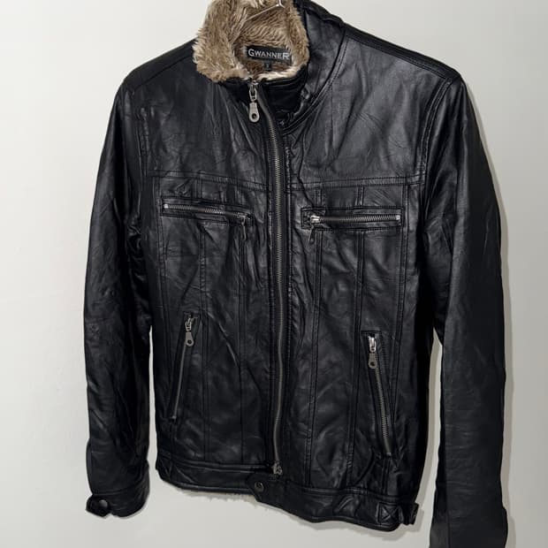 빈티지 페이크레더 자켓