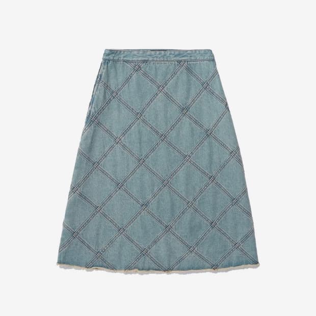 나이스고스트클럽 데님 스커트 