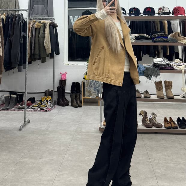 Casual 블루종 울 자켓