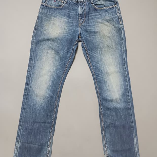 [32] 타미힐피거 빈티지워싱 보스턴 슬림진 청바지