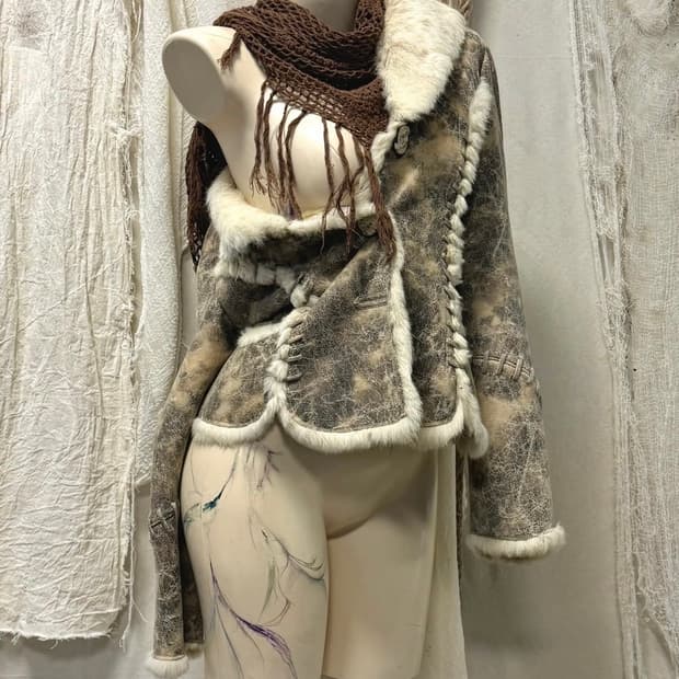 Fur-Trimmed Shearling Jacket