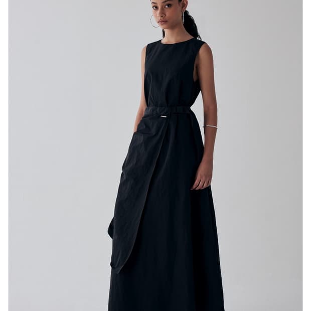 트리밍버드 Belted Shirring Wrap One-piece
