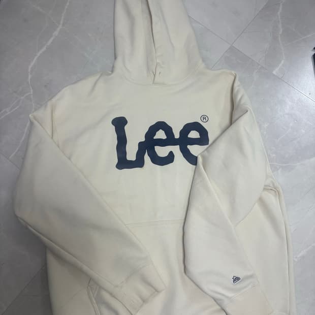 Lee 아이보리 후드티 S
