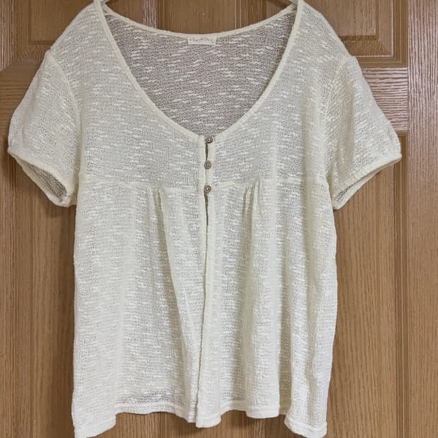 빈티지 모리걸 레이어드 단추 니트 가디건