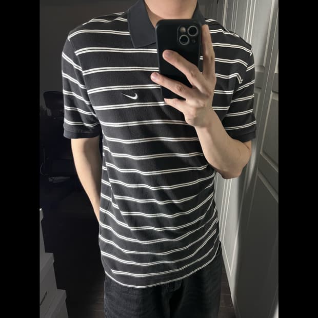 [L] NIKE 나이키 스트라이프 카라티