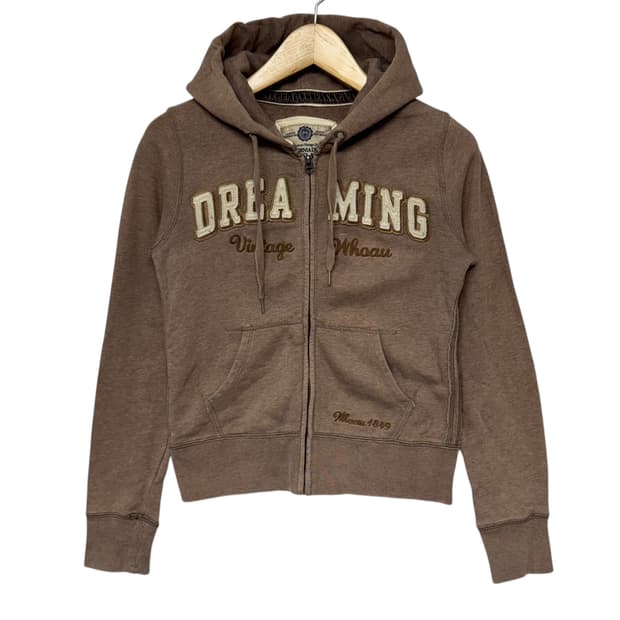 후아유 로고 딱붙핏 후드집업