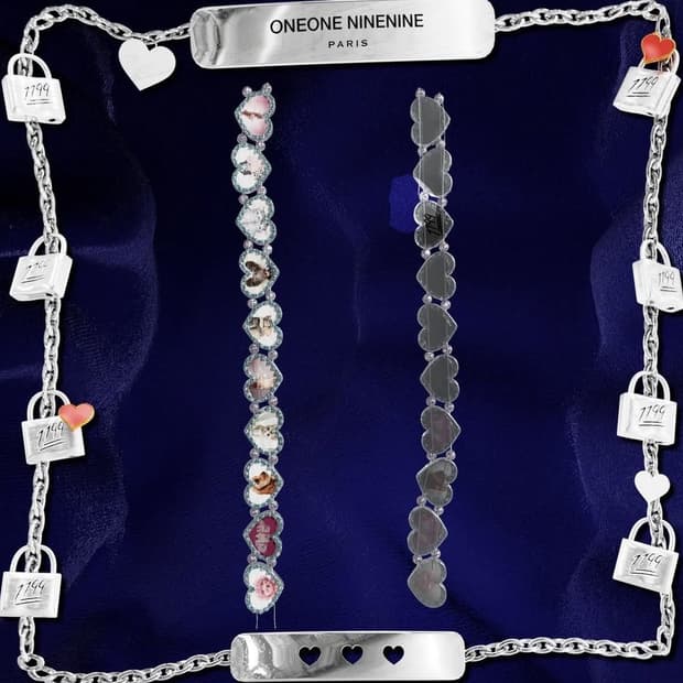 1199 bazo valentines cat bracelet