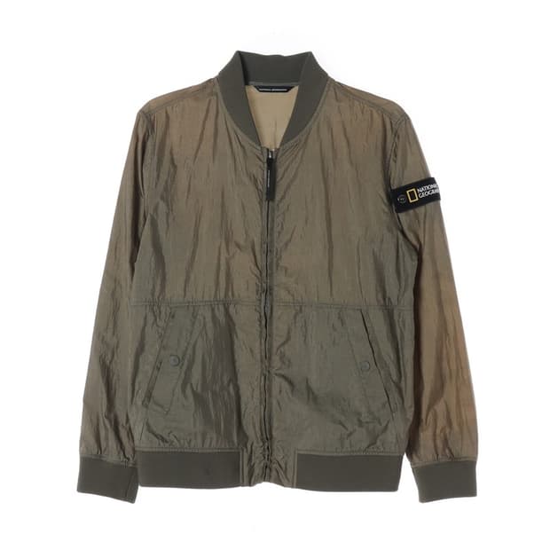 내셔널지오그래픽 시그니처 와펜 카키 블루종 M