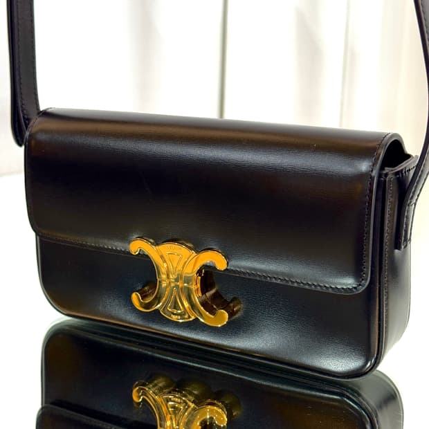 [새상품급/풀구성] 셀린느 클로드 숄더백 샤이니 카프스킨