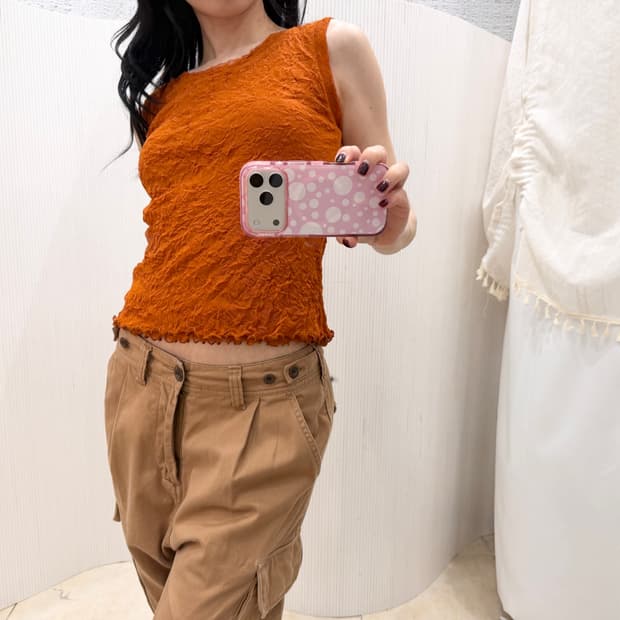 amber wrinkle sleeveless