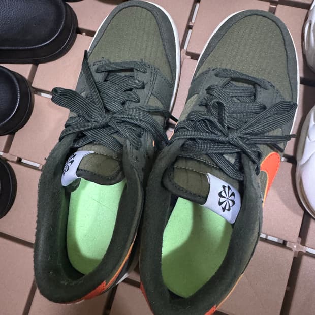 나이키덩크로우올리브