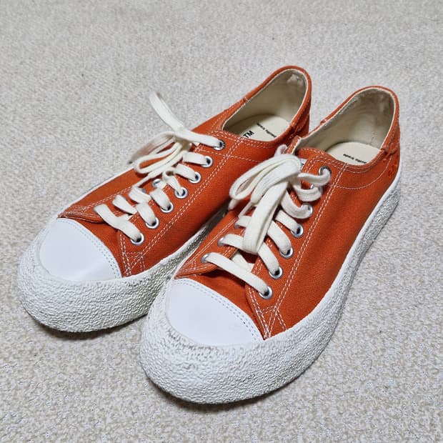 EPT 오렌지색 캔버스 단화 260