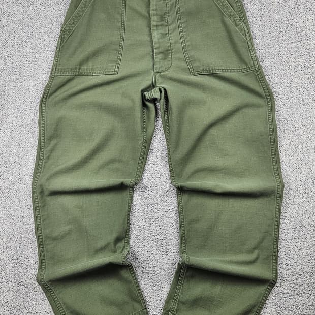 70's U.S ARMY 전기형 퍼티그 팬츠 (34X33) / 10335