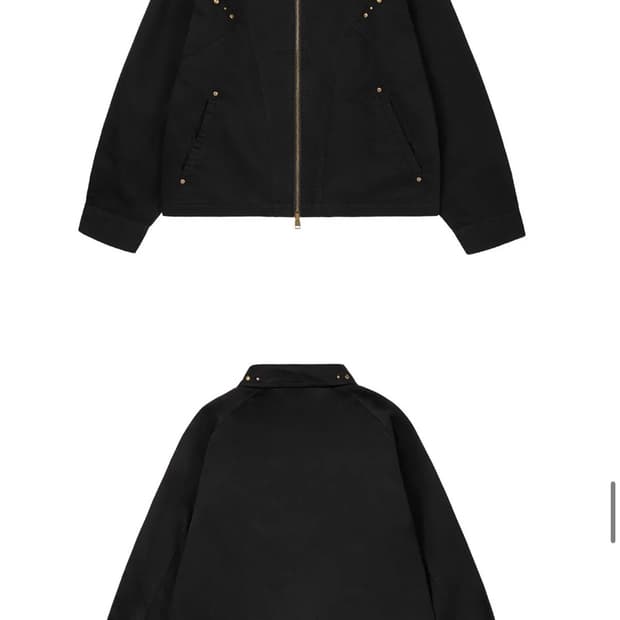 Incision Studded Cotton Jacket