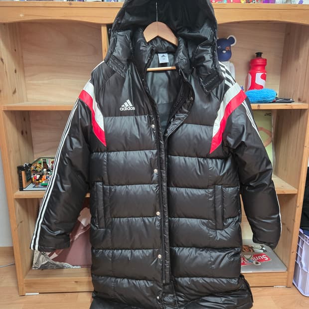 아디다스 풋볼벤치 롱패딩 105