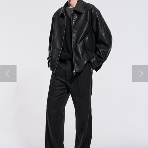 시스템 옴므  원턱 슬랙스 팬츠