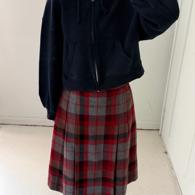 일본빈티지 모던 네이비 후드집업 