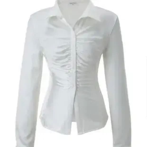 쓰리타임즈 글라스 새틴 셔츠