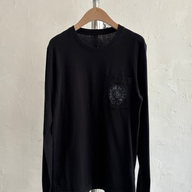 Chrome Hearts 크롬하츠 그레이 홀스슈 로고 스태프 롱슬리브