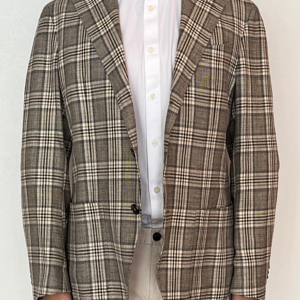 스피어 & 맥케이 울 체크 블레이저 FABRIC MADE IN ITALY