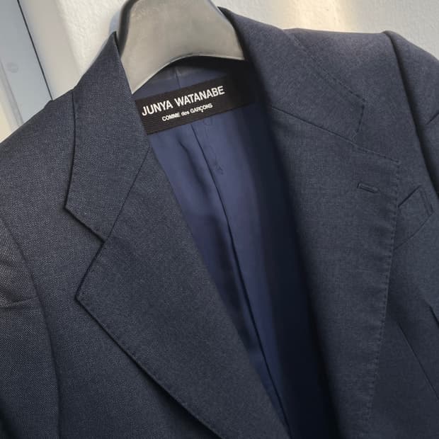 준야 와타나베 꼼데가르송 네이비 울 블레이저