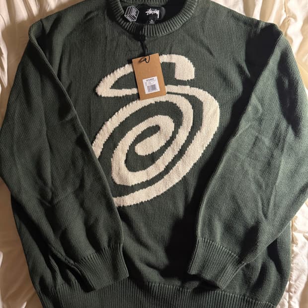 스투시 S빅로고 니트