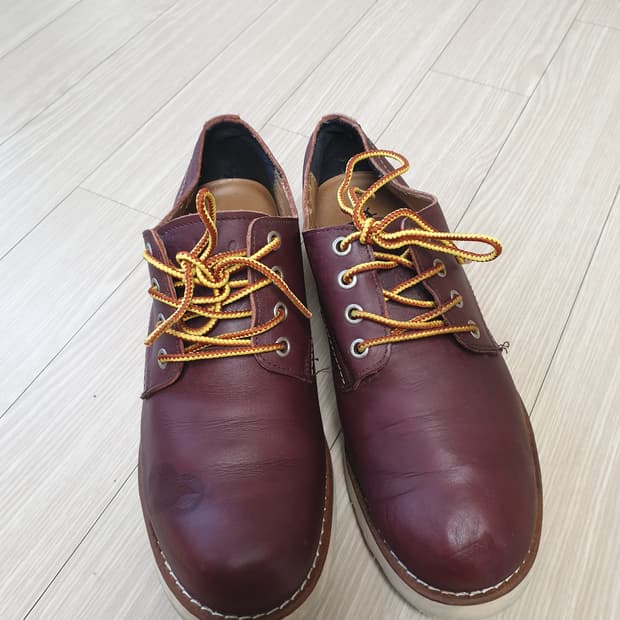 보트아일랜드 레드 브라운 가죽 캐주얼화(280)