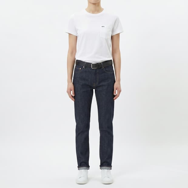 XS/국내 85-90아페쎄(A.P.C.)재팬로고 포켓 반팔티셔츠(화이트)