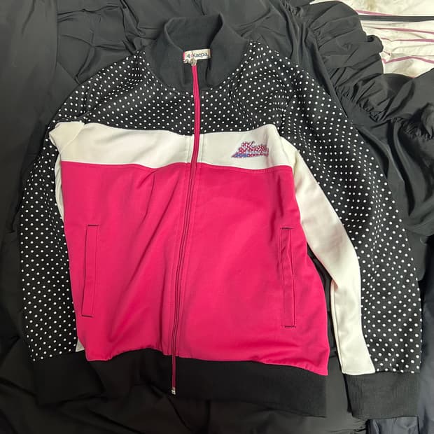 카파 y2k 갸루 핫핑크 져지