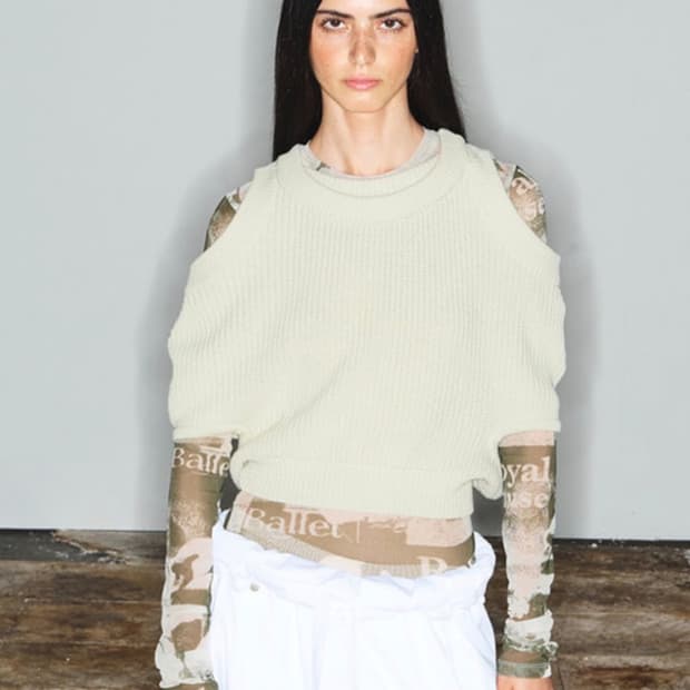 오픈와이와이 니트 베스트 레몬