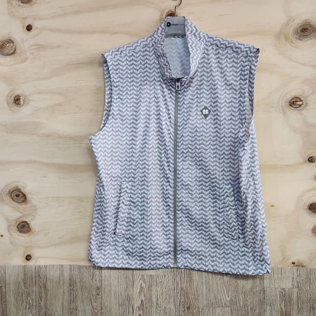 519) 코오롱스포츠 헤링본 패턴 여름 조끼