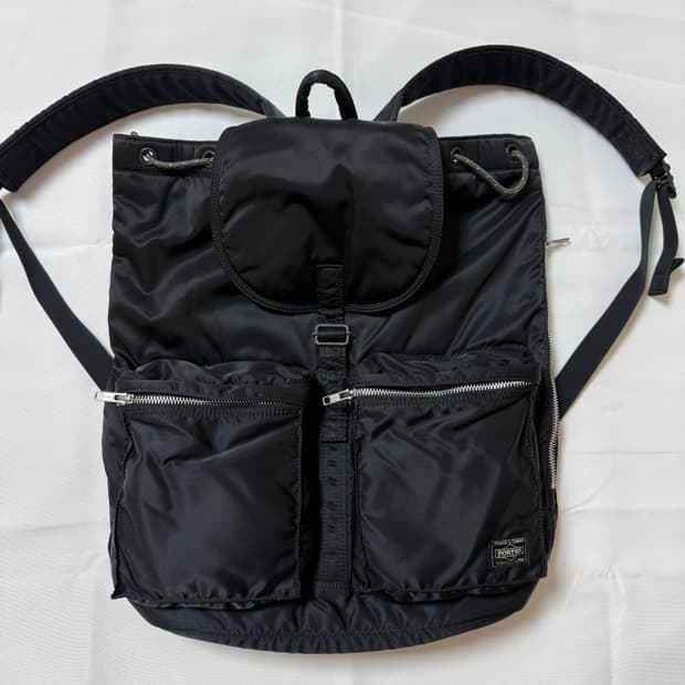 (초미품)PORTER 포터 탱커 백팩 럭색 지퍼 블랙