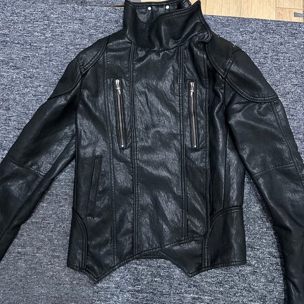 Apex 레더 집업 자켓 