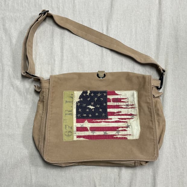 폴로진스 빈티지 성조기 밀리터리 크로스백 