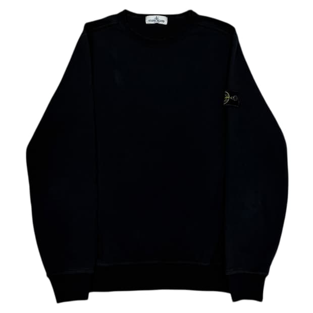 스톤아일랜드 주니어 와펜 패치 맨투맨 블랙 12Y