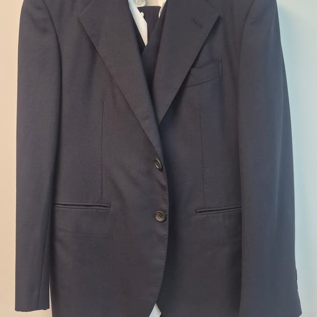 비앤테일러 H.Lessor(에이치레써) 네이비 싱글 3피스 수트