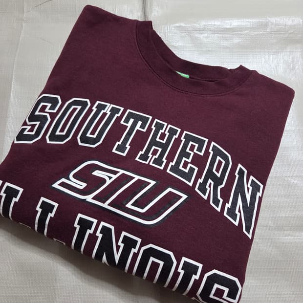 챔피온 버건디 스웻셔츠 L